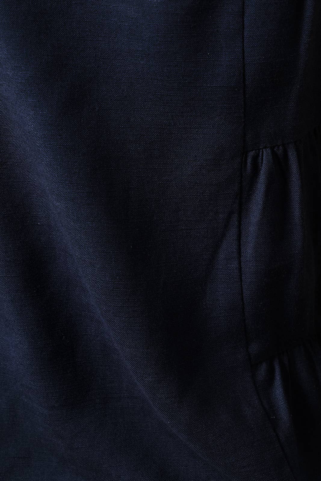 Navy Linen Tank Top Shirts & Tops