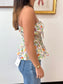 Daisy Tie Front Tank Top Shirts & Tops