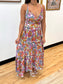 Bright Floral High Low Dress Dress