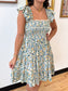 Floral Flutter Smocked Dress Dress