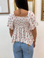 Hanky Hem Floral Top