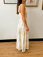 Detailed Floral Pattern Midi Dress Dress