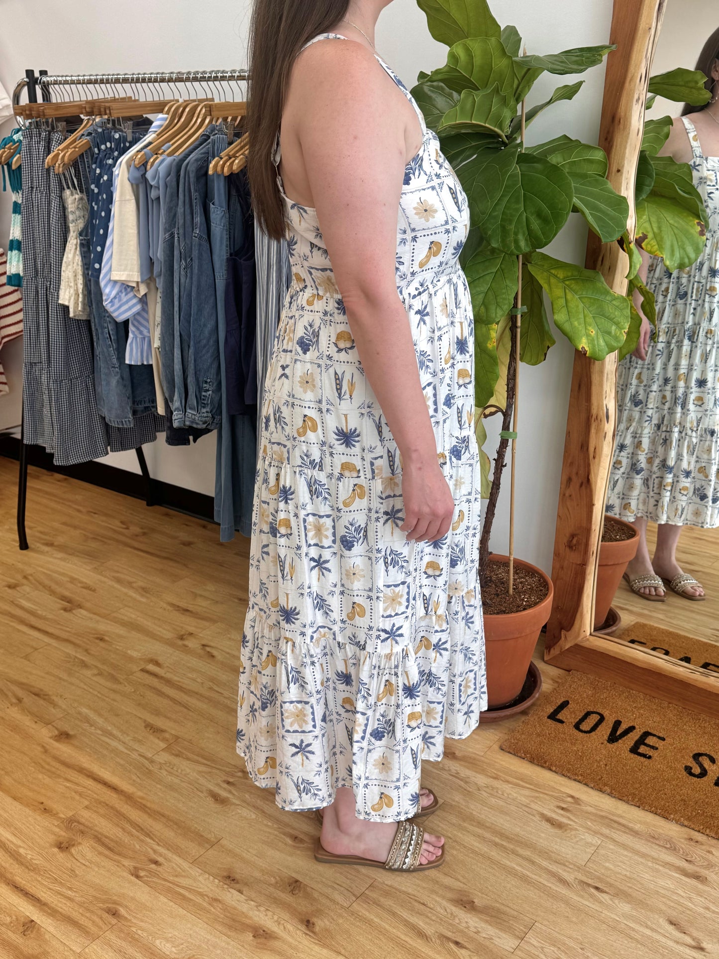 Coastal Garden Plus Dress