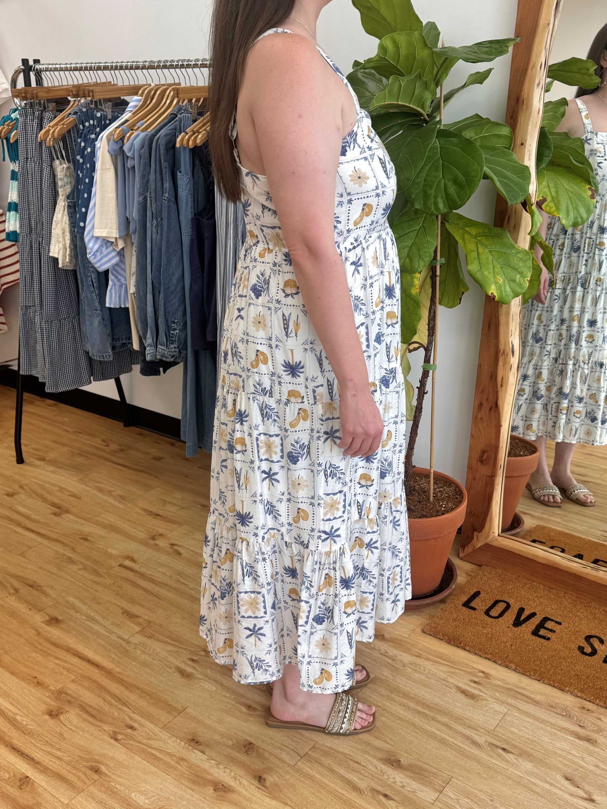 Coastal Garden Plus Dress