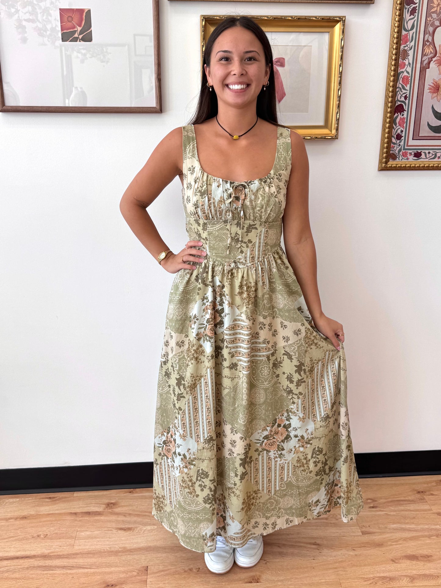 Olive Garden Patchwork Dress