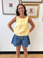 Polka Dot Denim Shorts Shorts