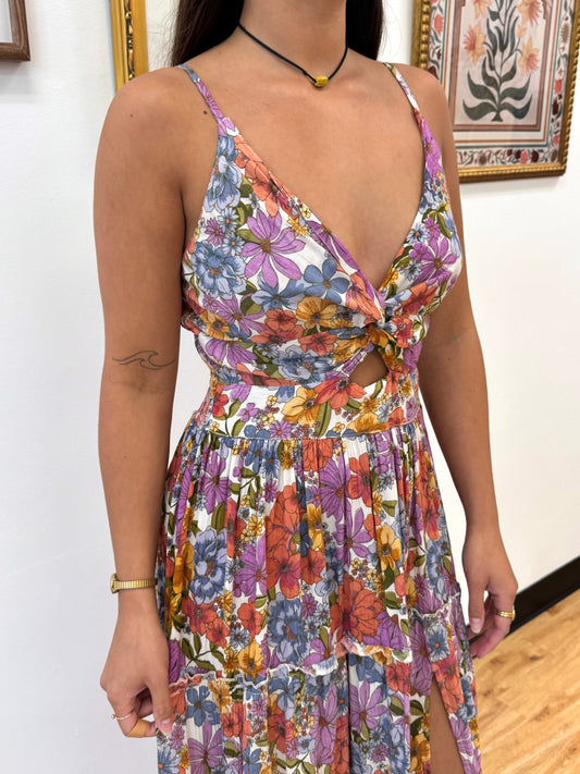 Bright Floral High Low Dress Dress