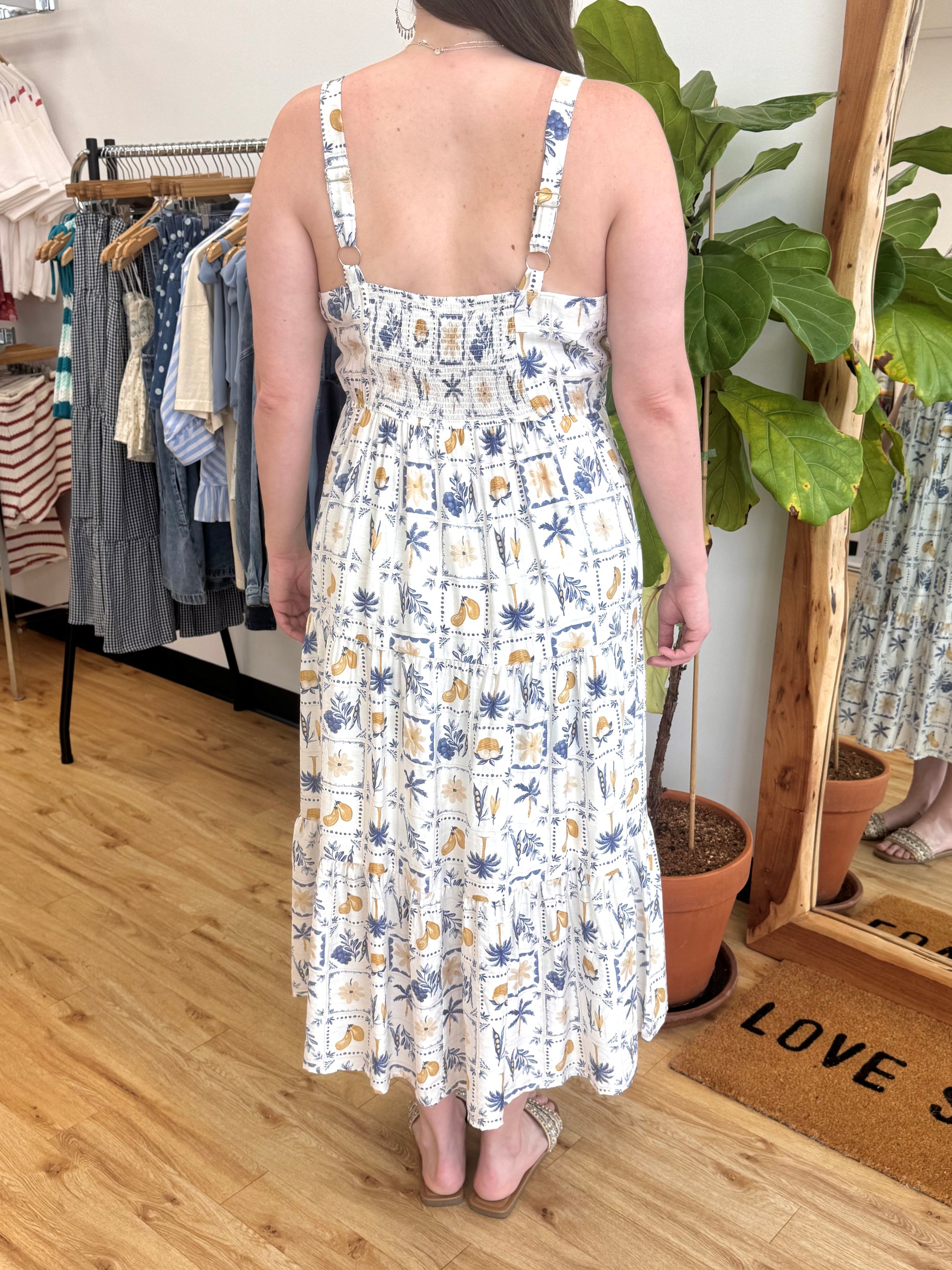 Coastal Garden Plus Dress