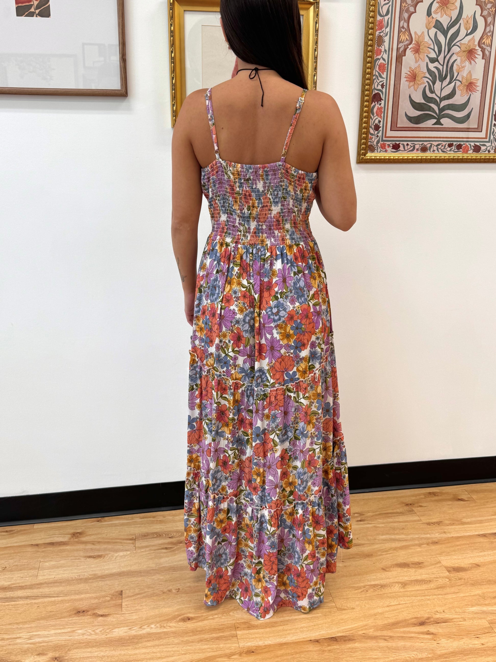 Bright Floral High Low Dress Dress