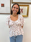 Hanky Hem Floral Top