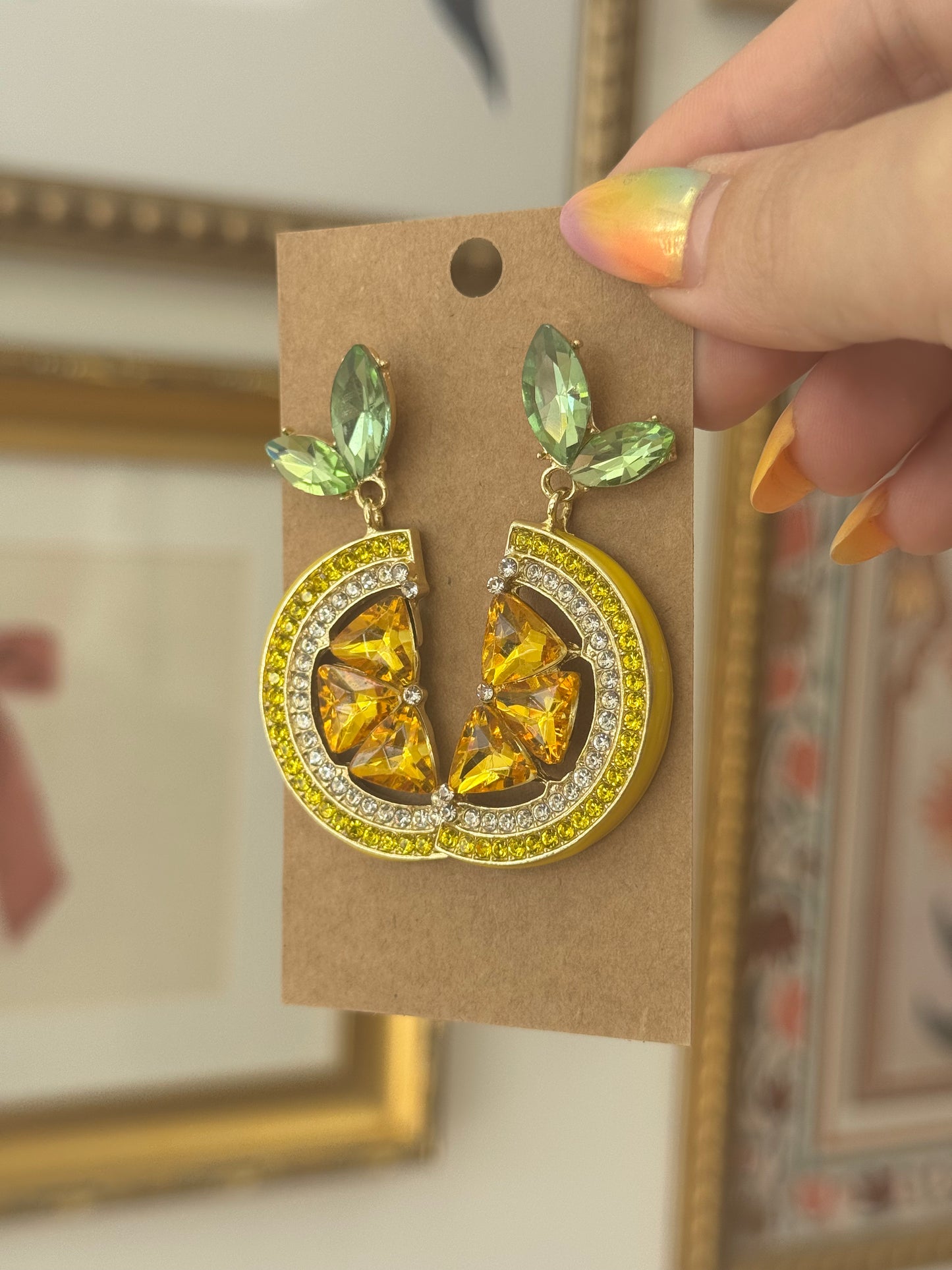 Lemon Drop Statement Earrings Earrings