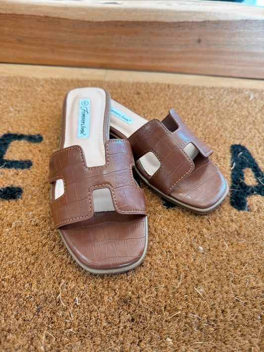 Brown Croc Sandals Shoes