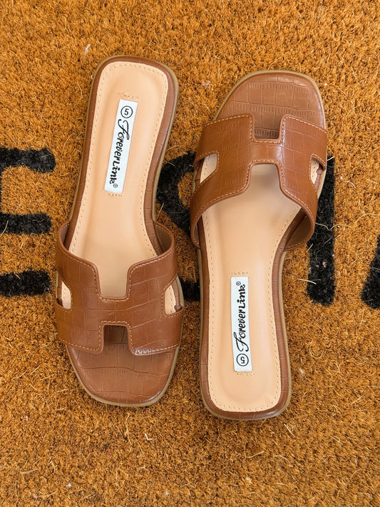 Brown Croc Sandals Shoes
