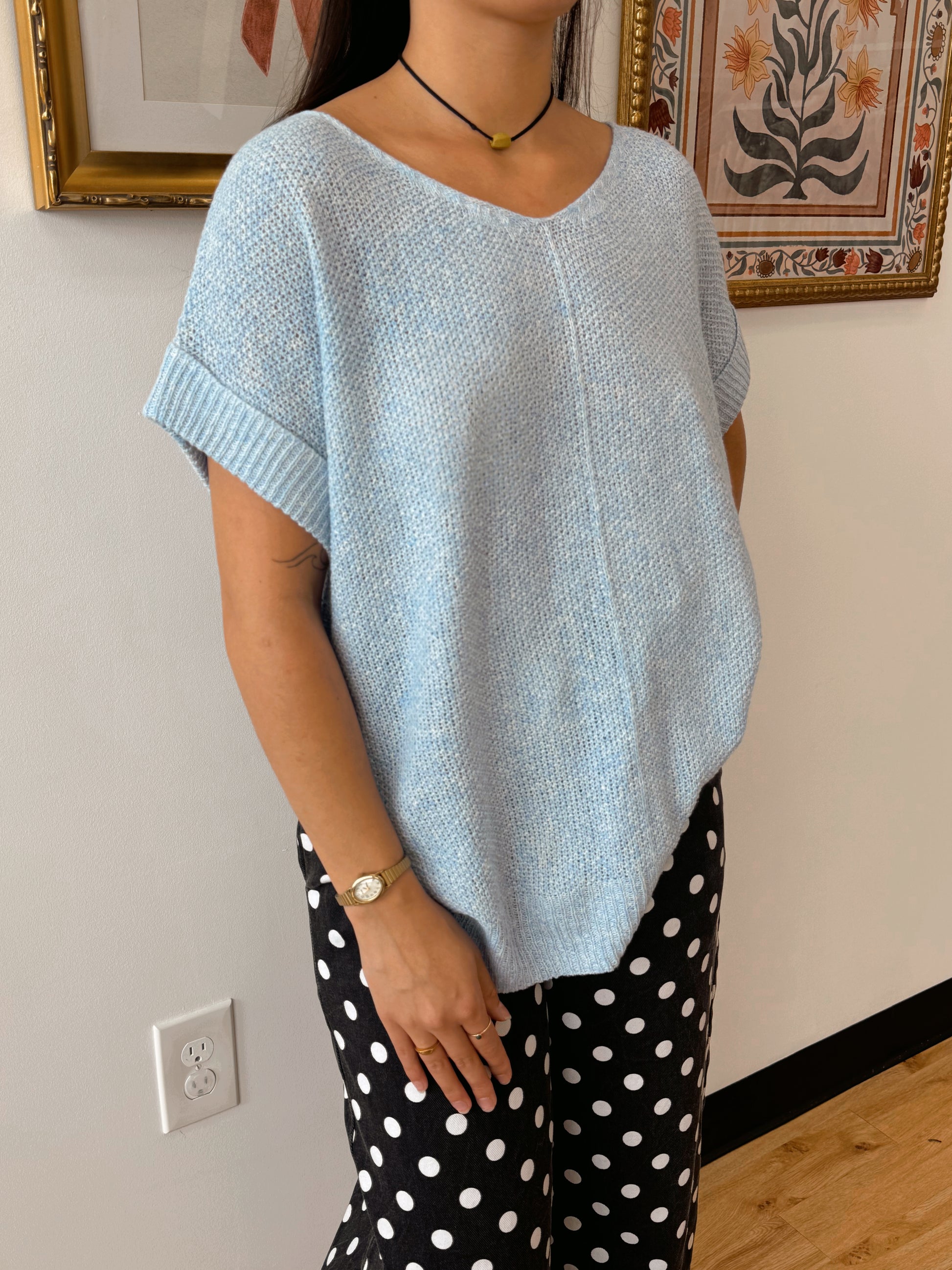 Lightweight Easy Knit Pullover Shirts & Tops