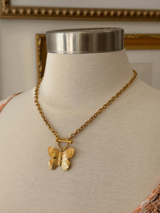 Butterfly Charm Necklace Necklaces