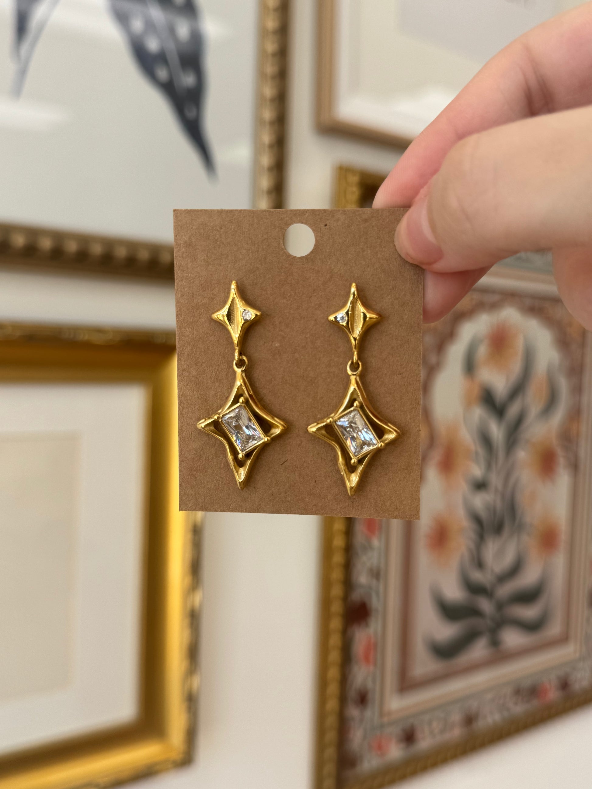 Twinkle Gem Drop Earrings Earrings