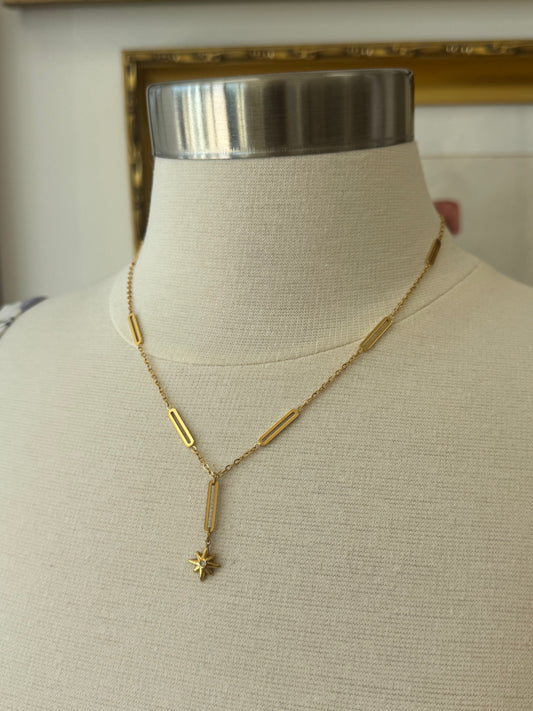 Celestial Star Drop Necklace Necklaces