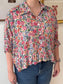 Floral Button Down Blouse Shirts & Tops