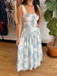 Blue Daisies Floral Dress Dress