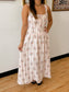 Blush Corset Floral Dress Dress