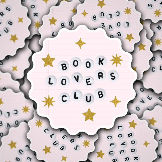Book Lovers Club Sticker Decorative Stickers