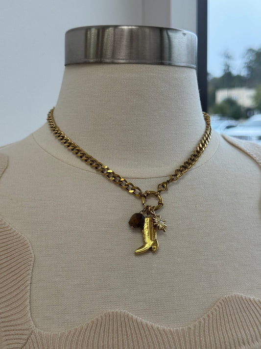 Boot Charm Necklace Necklaces