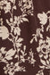Brown Floral Long Sleeve Top