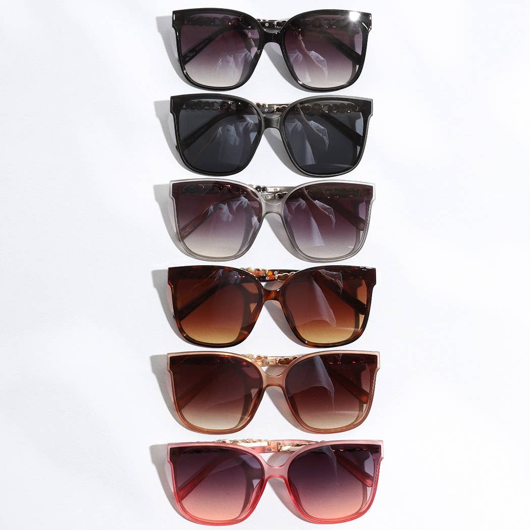 Chain-Link Arm Sunglasses Sunglasses