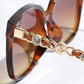 Chain-Link Arm Sunglasses Sunglasses