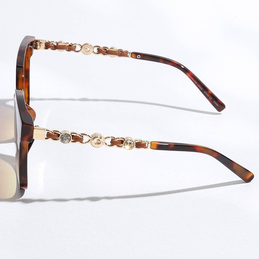 Chain-Link Arm Sunglasses Sunglasses