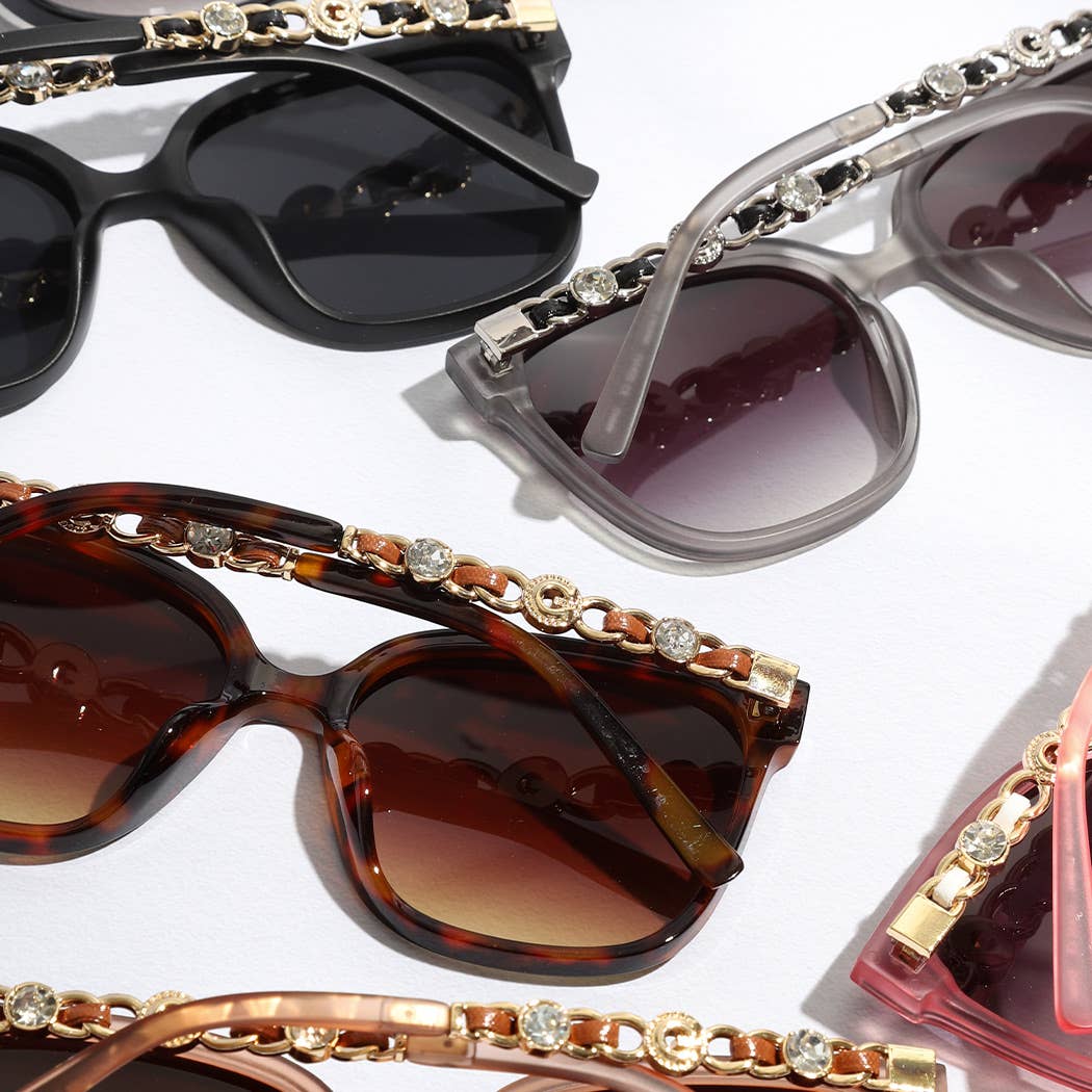 Chain-Link Arm Sunglasses Sunglasses