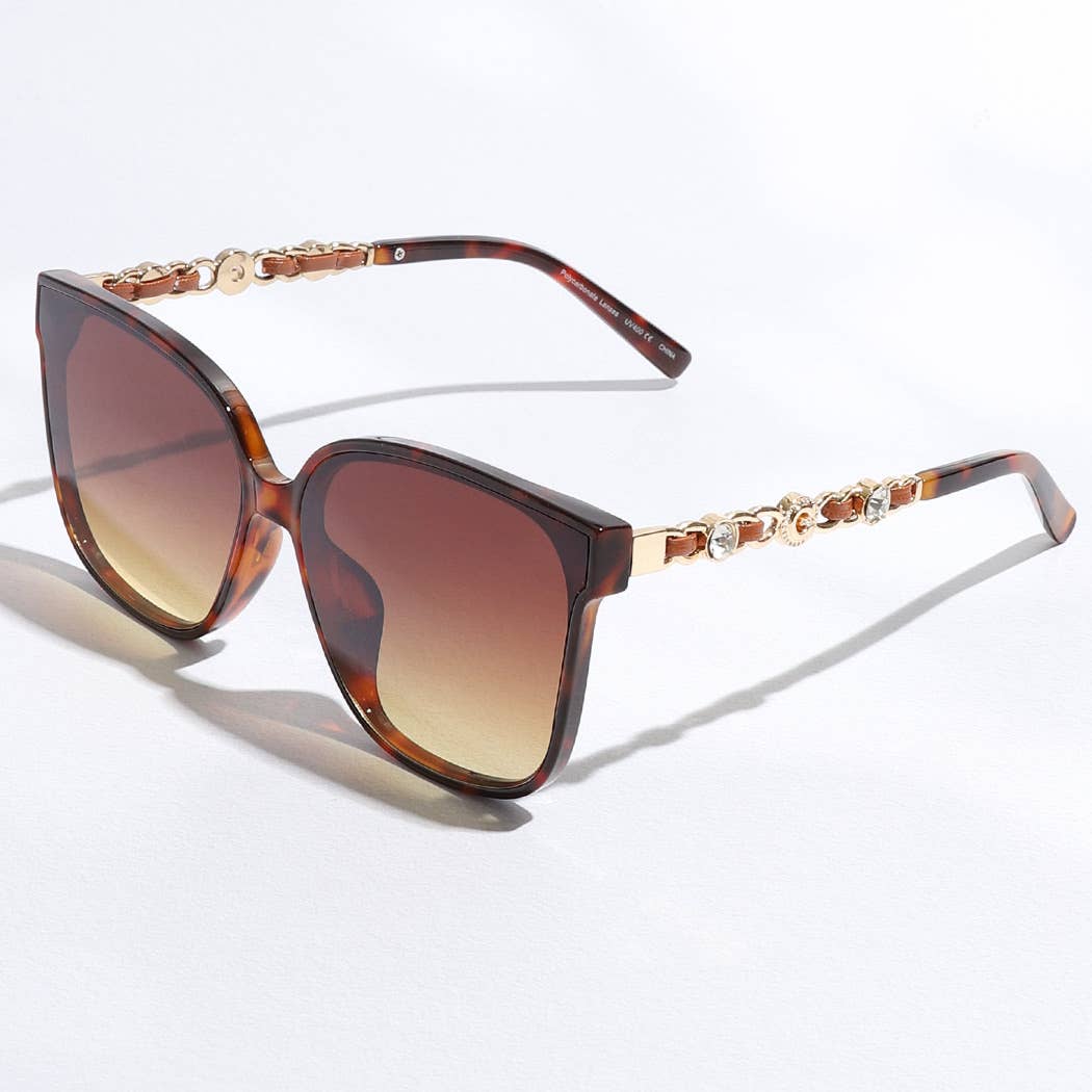 Chain-Link Arm Sunglasses Sunglasses