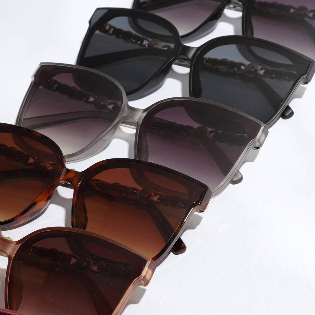 Chain-Link Arm Sunglasses Sunglasses