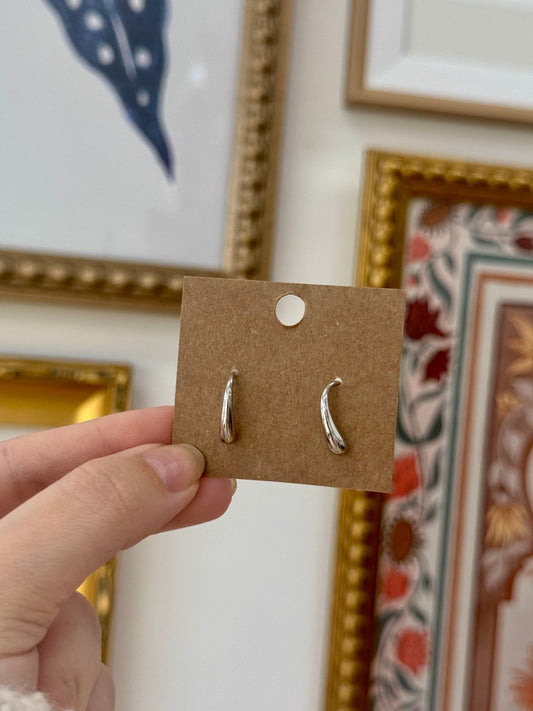 Chrome Drop Earrings Earrings