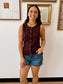 Cuffed High Rise Denim Shorts Shorts