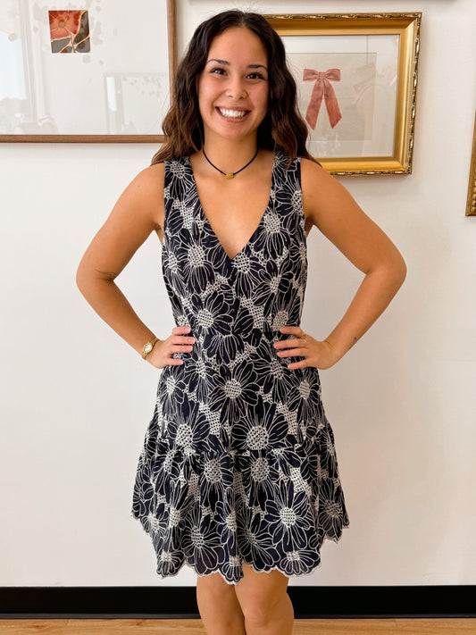 Embroidered Sleeveless Dress Authenticity Embroidered Sleeveless Dress Authenticity