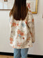 Floral Print Denim Jacket Outerwear