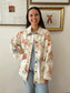 Floral Print Denim Jacket Outerwear