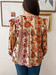 Garden Party Peasant Blouse Shirts & Tops