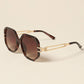 Geometric Metal Accent Sunnies Sunglasses