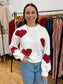 Heart Crew Neck Sweater Shirts & Tops