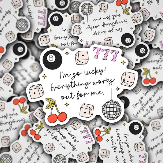 I'm So Lucky Sticker Decorative Stickers