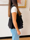 Lace Trim Tie Front Top Shirts & Tops