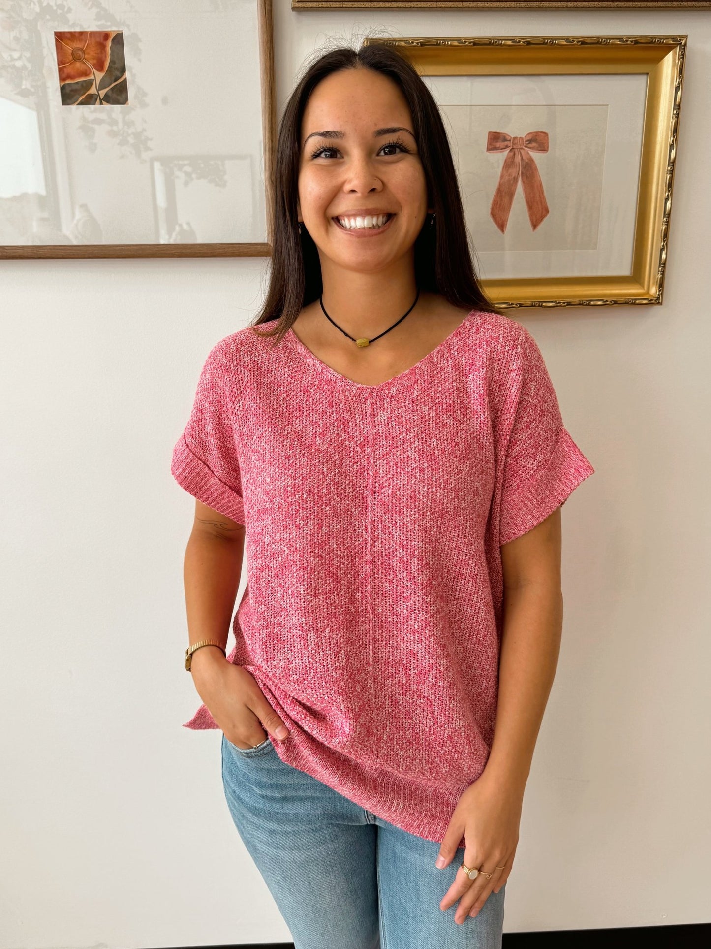 Lightweight Easy Knit Pullover Shirts & Tops