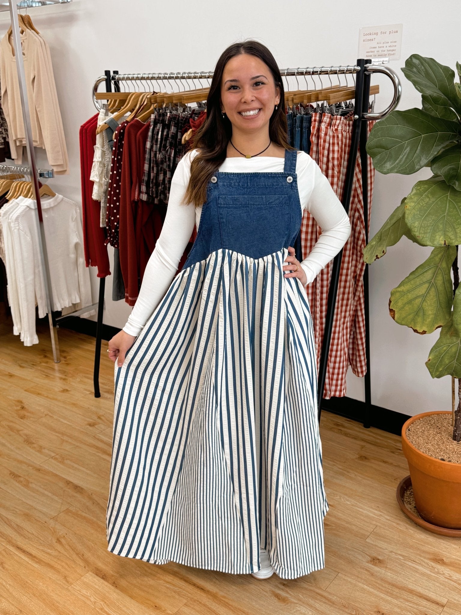 navy blue overall dress Navy Denim Overall Dress Small