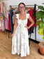 Neutrals Floral Corset Dress Dress