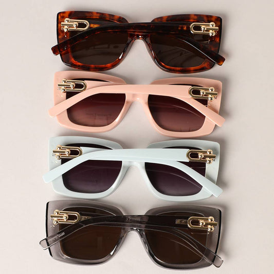 Oval Cat Eye Sunnies Pink Sunglasses