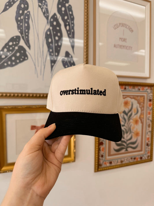 Overstimulated Embroidered Cap Hat
