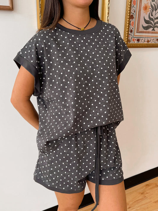 Polka Dot Lounge Shorts Shorts