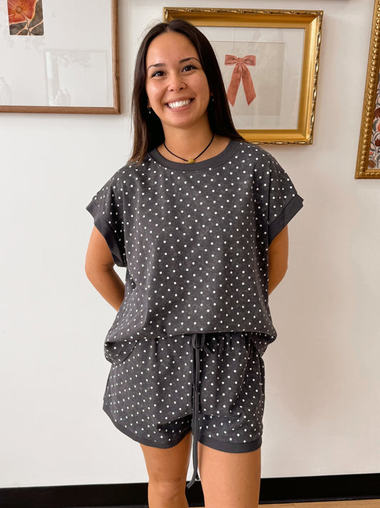Polka Dot Lounge Shorts Shorts